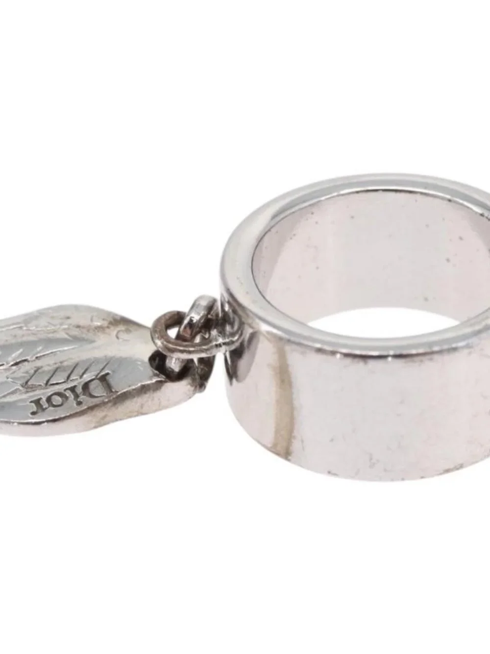 Christian Dior Ring metal Silver Auth BA11378